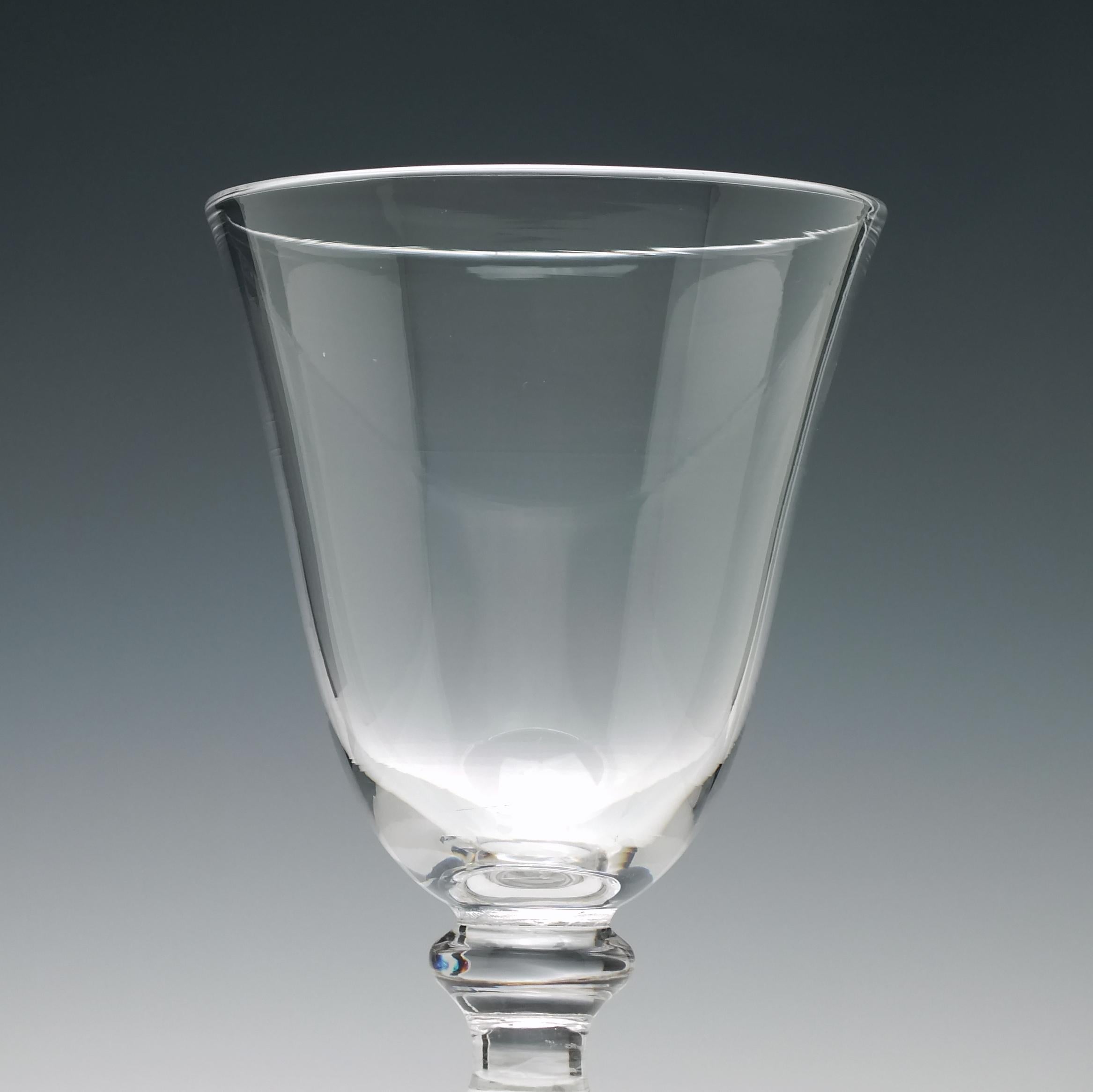 English Very Rare 18th Century Composite Wine Goblet, circa 1760 For Sale