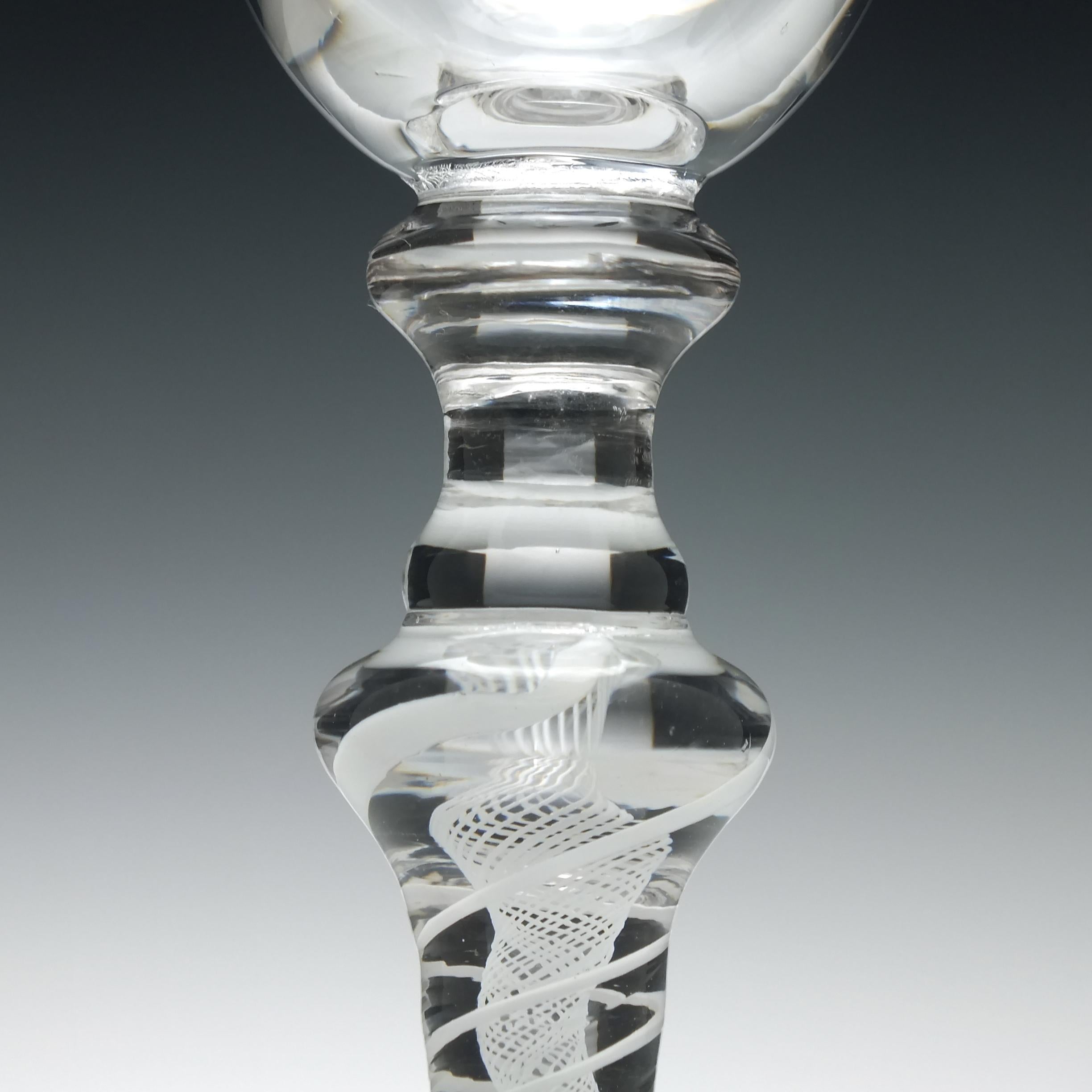 Very Rare 18th Century Composite Wine Goblet, circa 1760 For Sale 1