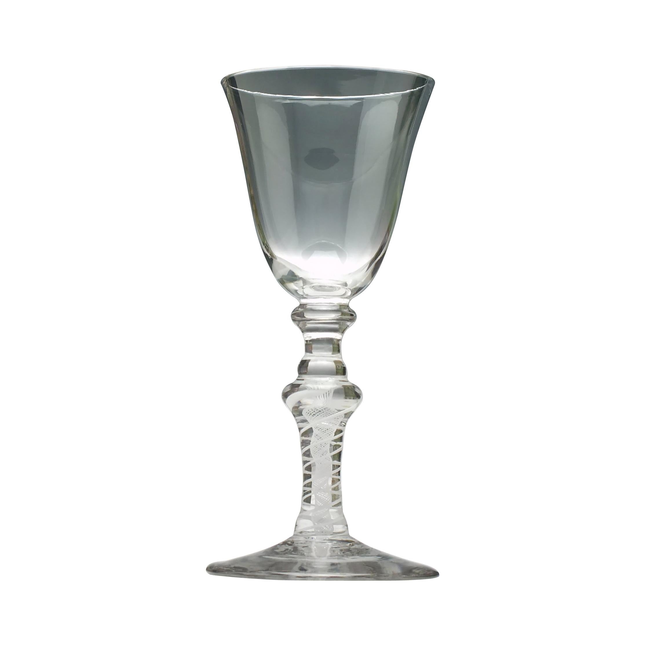 Very Rare 18th Century Composite Wine Goblet, circa 1760 For Sale