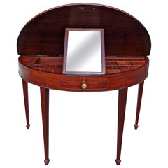 Very Rare 18th Century George III Hepplewhite Mahogany Dressing Table