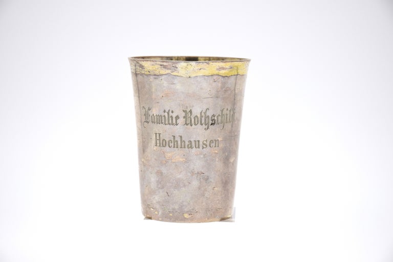 Very Rare 18th Century Judaica Kiddush Cup, Rothschild Family Provenance For Sale at 1stDibs