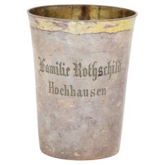 Antique Very Rare 18th Century Judaica Kiddush Cup, Rothschild Family Provenance
