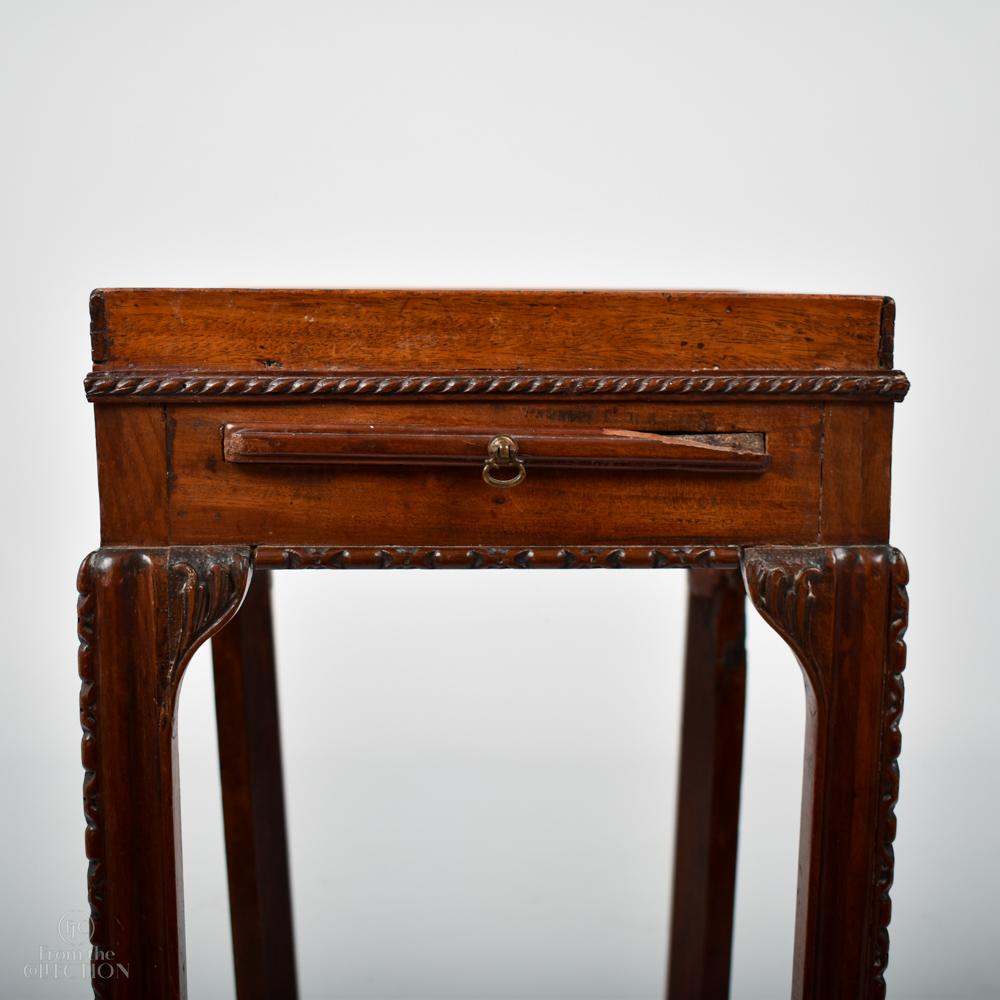 British Very Rare 18th Century Mahogany Kettle Stand For Sale