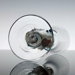 Very Rare 18th Century Triple Colour Twist Wine Glass c1760