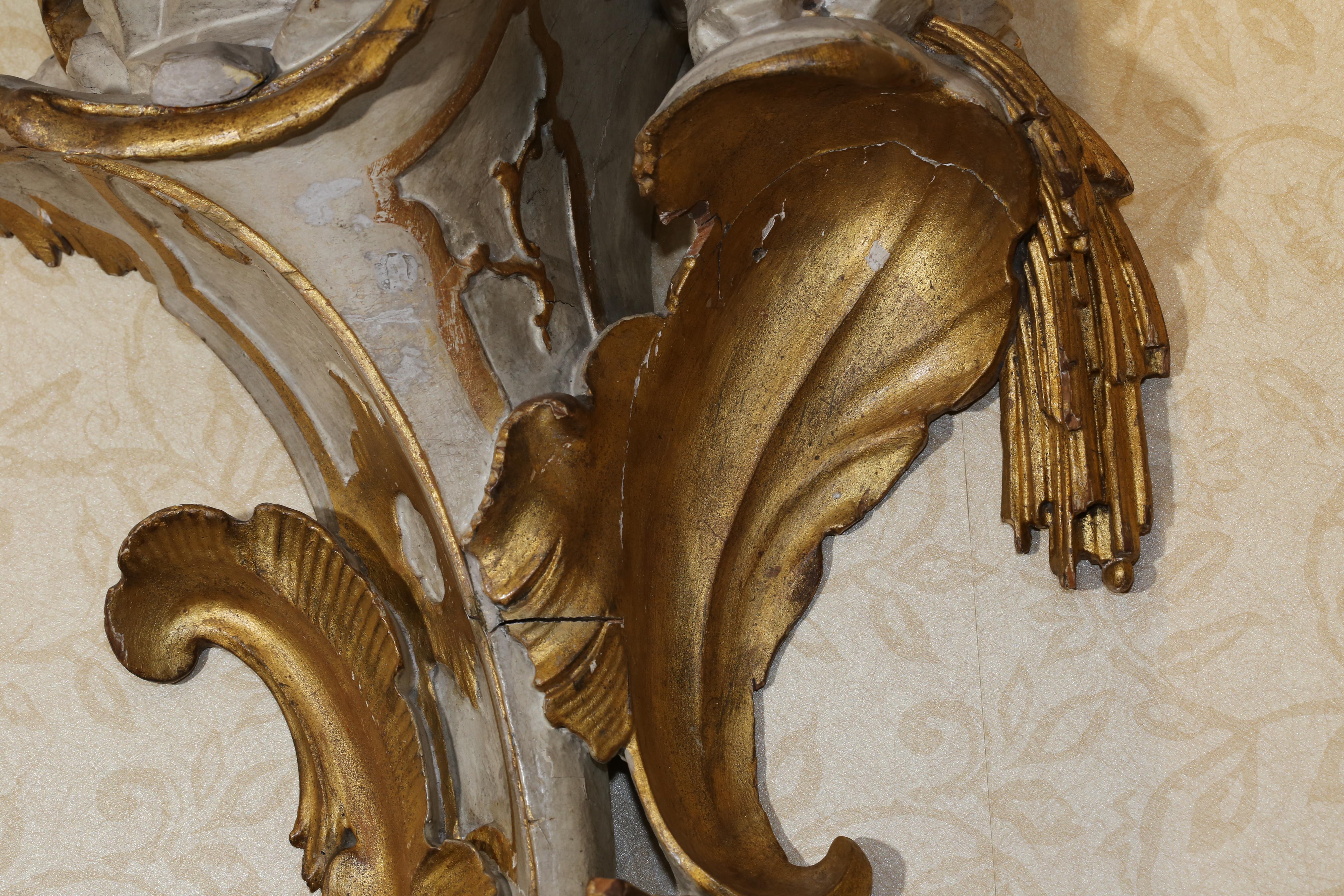 Very Rare 18th Century Venetian Gilt Bracket, Christie's 2011 Auction For Sale 3