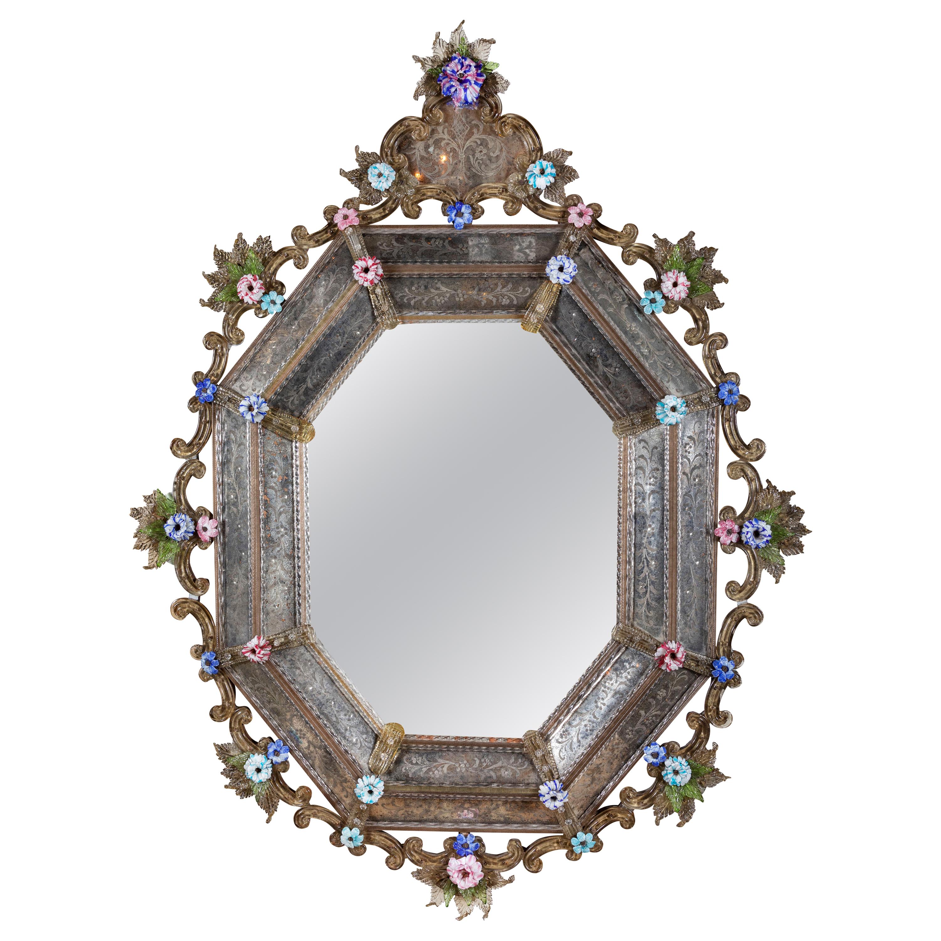 Very Rare, 18th Century Venetian Mirror