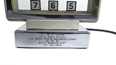 Seltene englische Smiths Art-Déco-Uhr „Mystery Clock“ aus den 1930er Jahren