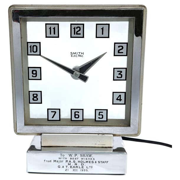 Very Rare 1930s Art Deco English Smiths 'Mystery Clock' For Sale at ...