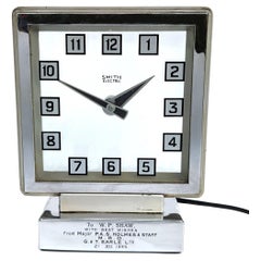 Seltene englische Smiths Art-Déco-Uhr „Mystery Clock“ aus den 1930er Jahren