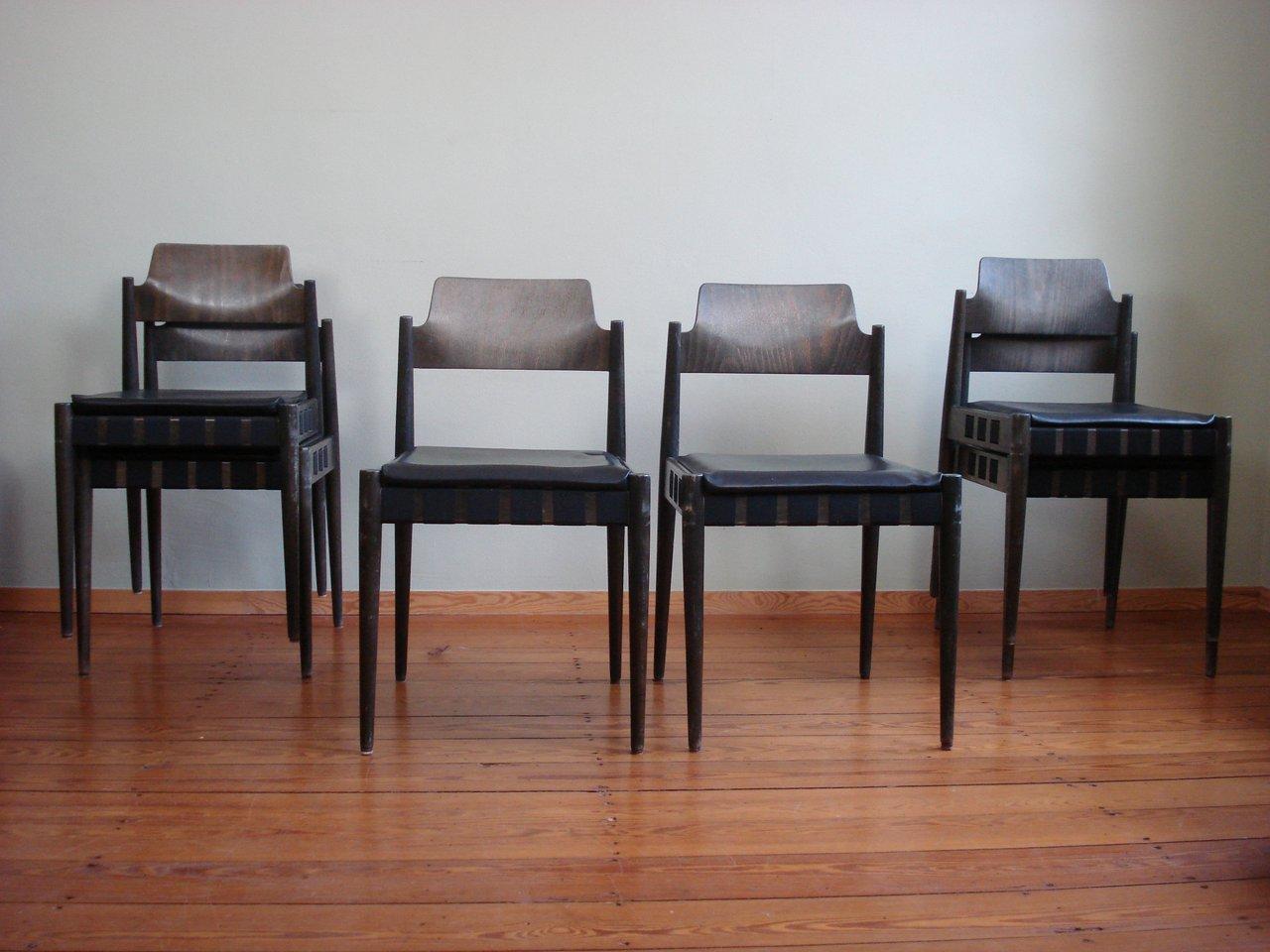 What a rarity! SE119 chairs by german architect Egon Eiermann, made in the 1960s. 

- The price is for a set of 6 chairs - However, there are 20+ available, just contact us -

Originally, the purpose of them was to serve as chairs in a church.