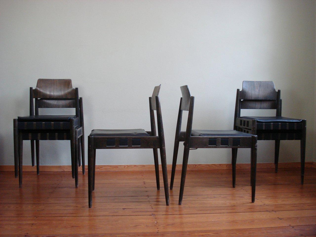 Mid-Century Modern Very rare 1960s dining room chairs Model 