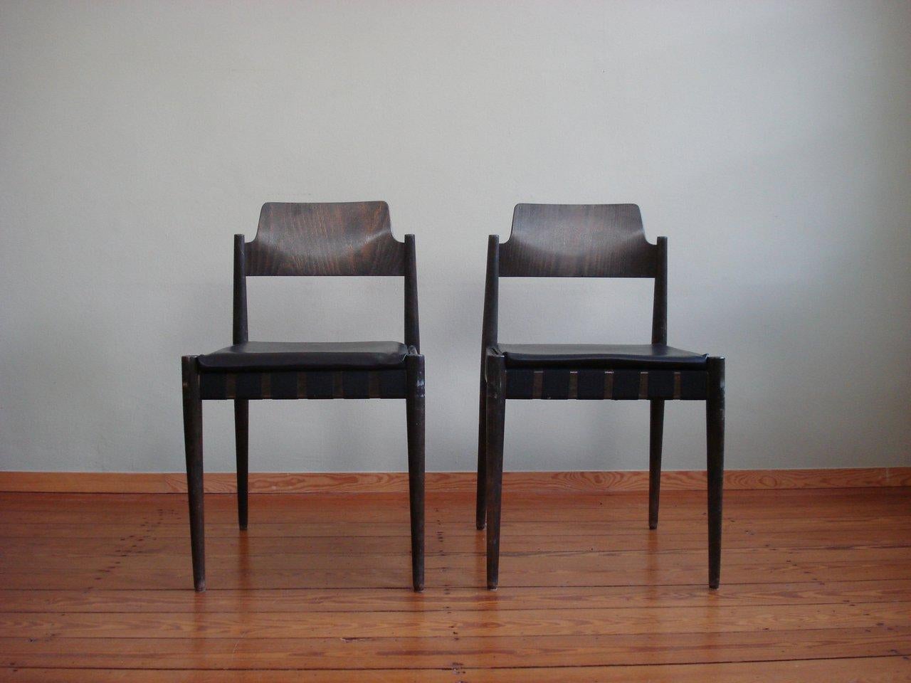 Mid-20th Century Very rare 1960s dining room chairs Model 