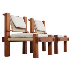 Very Rare 1960s Lounge Chairs by Mini Boga for Taaru, India, 1960s