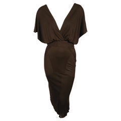 very rare 1984 AZZEDINE ALAIA iconic hooded jersey dress