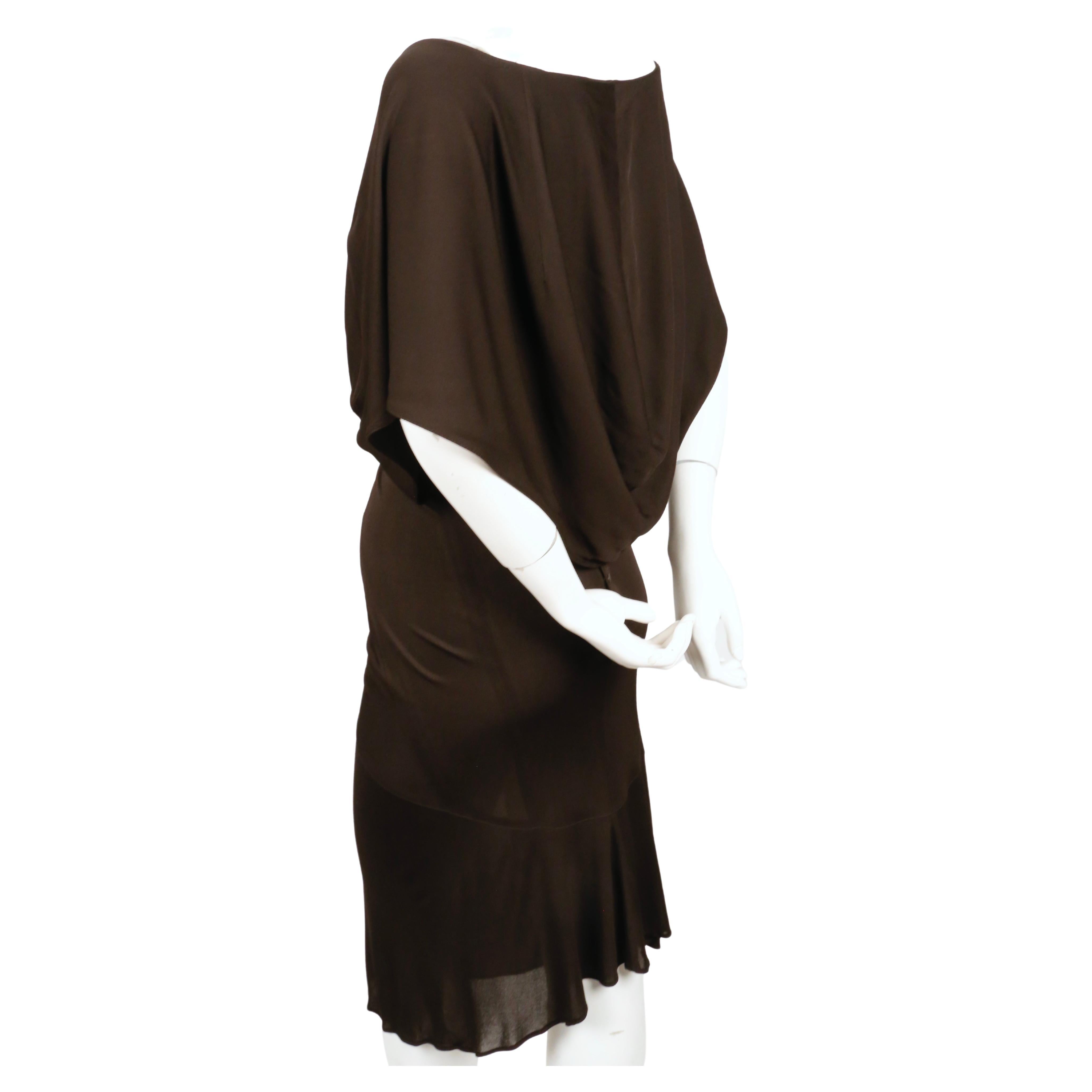 very rare 1984 AZZEDINE ALAIA iconic hooded jersey dress For Sale 4