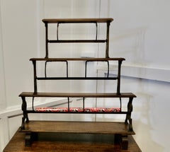 Very Rare 19th Century 3 Tier Shop Paper Roll Cutter