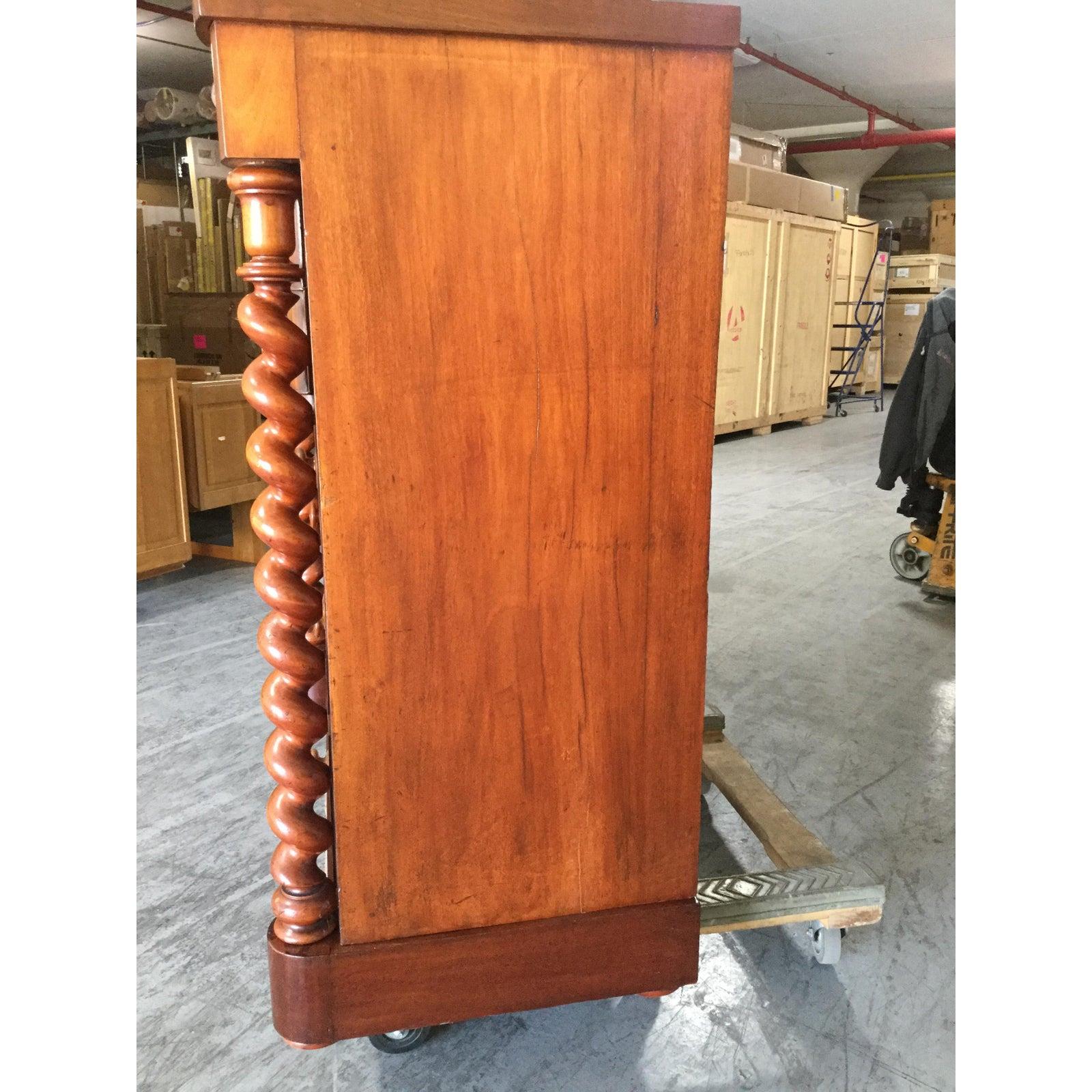 Very Rare 19th Century Barley Twist Scottish Mahogany Chest of Drawers 1