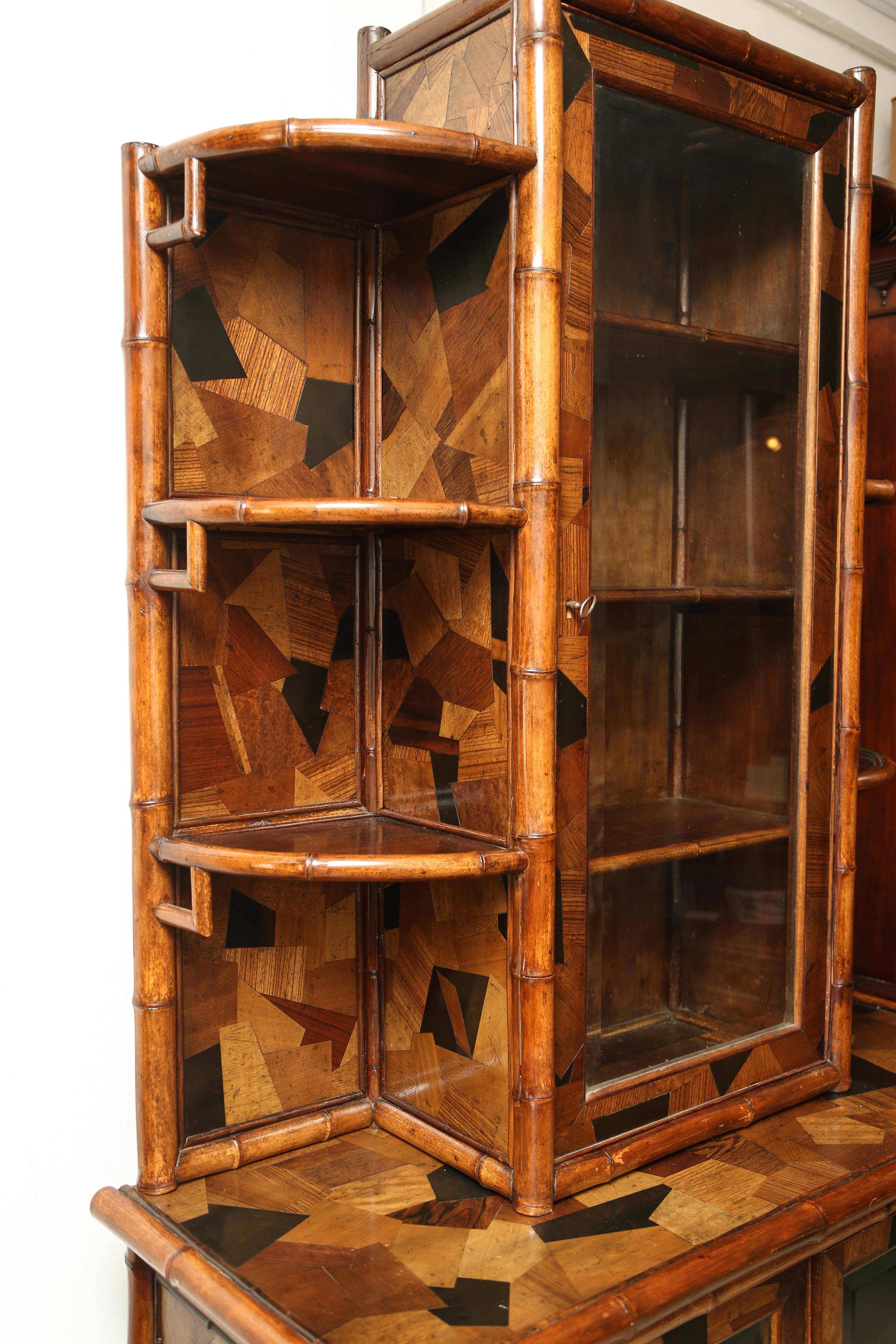 Very Rare 19th Century English Bamboo Bookcase In Excellent Condition In West Palm Beach, FL