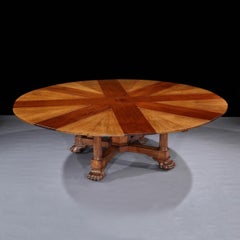 Very Rare 19th Century Extending Jupe Table by Maple & Co
