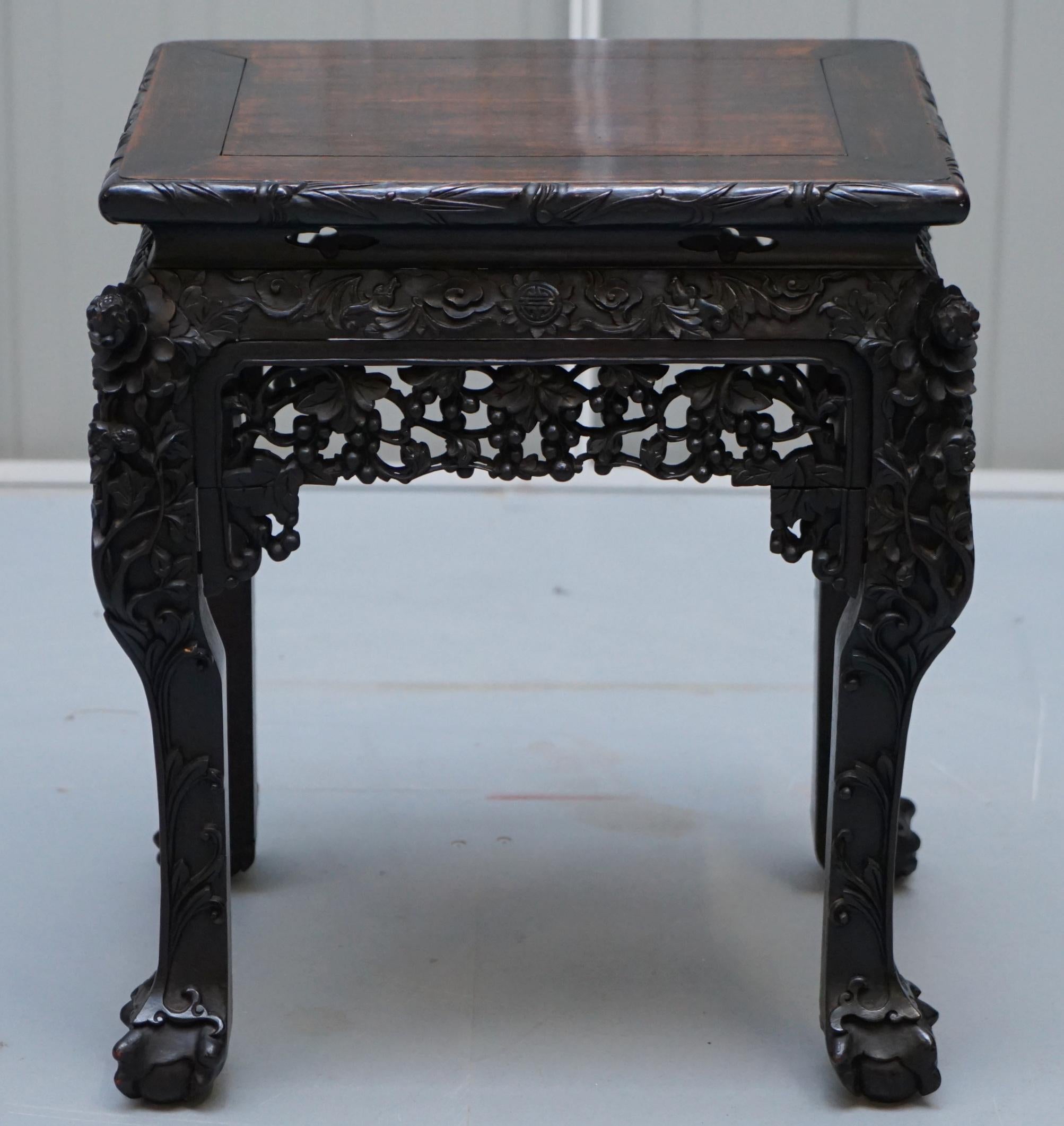 We are delighted to offer for sale this stunning and very rare 19th century hand carved Chinese Qing Dynasty Hongmu stand

A very good looking well made collectable and decorative stand. It can be used as simply as a piece of art furniture, it’s