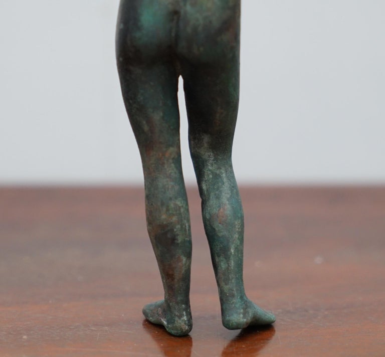 Very Rare 200-300 AD Roman Bronze Statue of Italian Nude 
