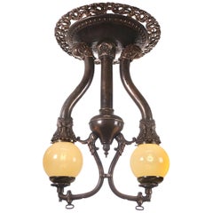 Very Rare  Adams and Westlake Railroad Car Center Lamp