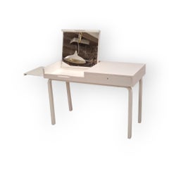 Seltener Aino Aalto-Schminktisch Modell 191, Birke in Weiß lackiert, Artek 1930er Jahre