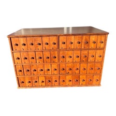 Antique Very Rare a.n. Russell & Sons 48 Drawer Practical Glove Holder Store Display