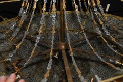 Very rare and beautiful large french brass chandelier