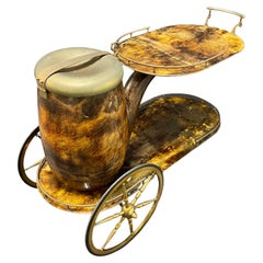 Very Rare and Early Aldo Tura Champagne Barcart