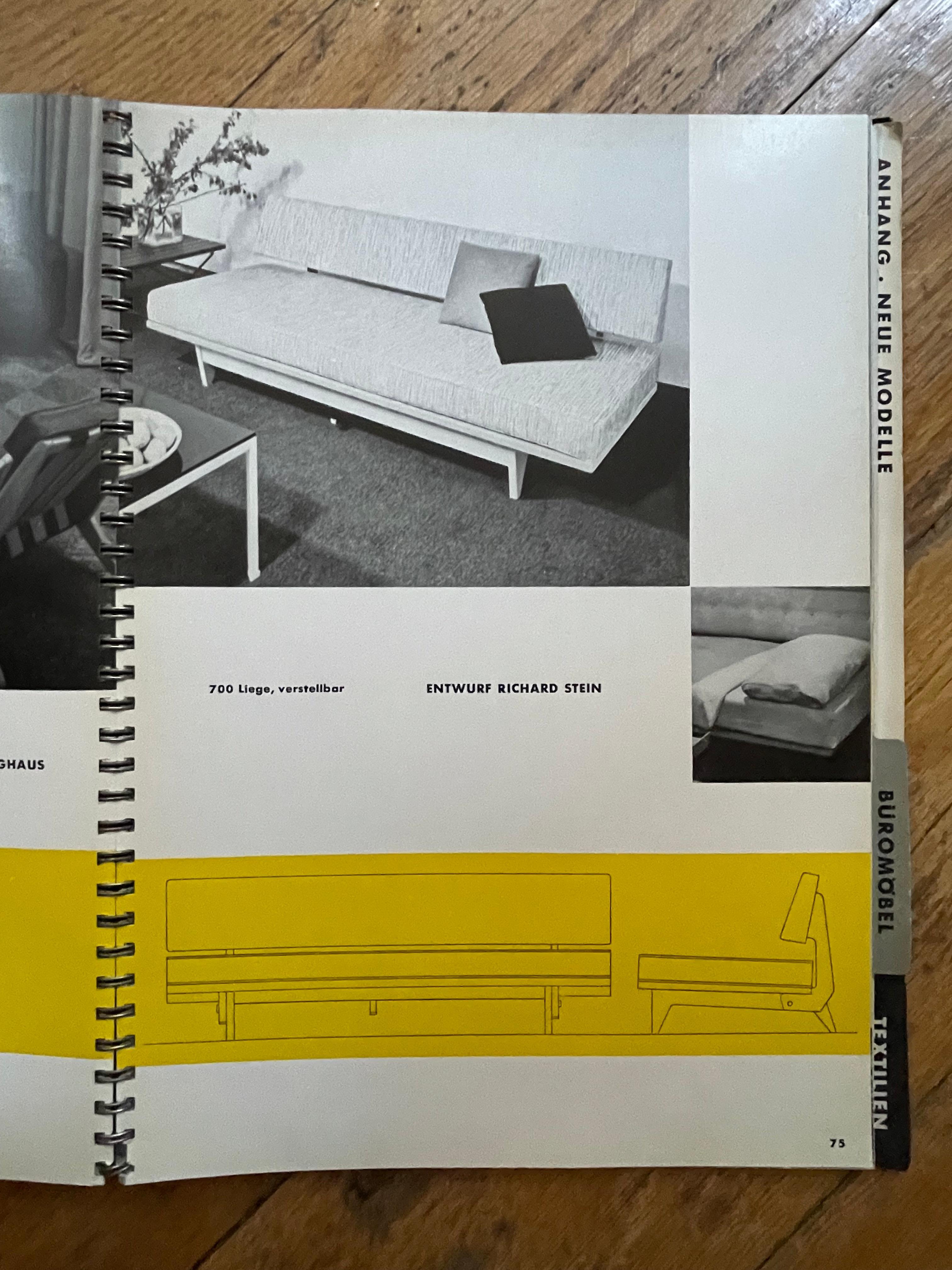 Canapé/lit de repos Richard Stein très rare et précoce pour Knoll en vente 12