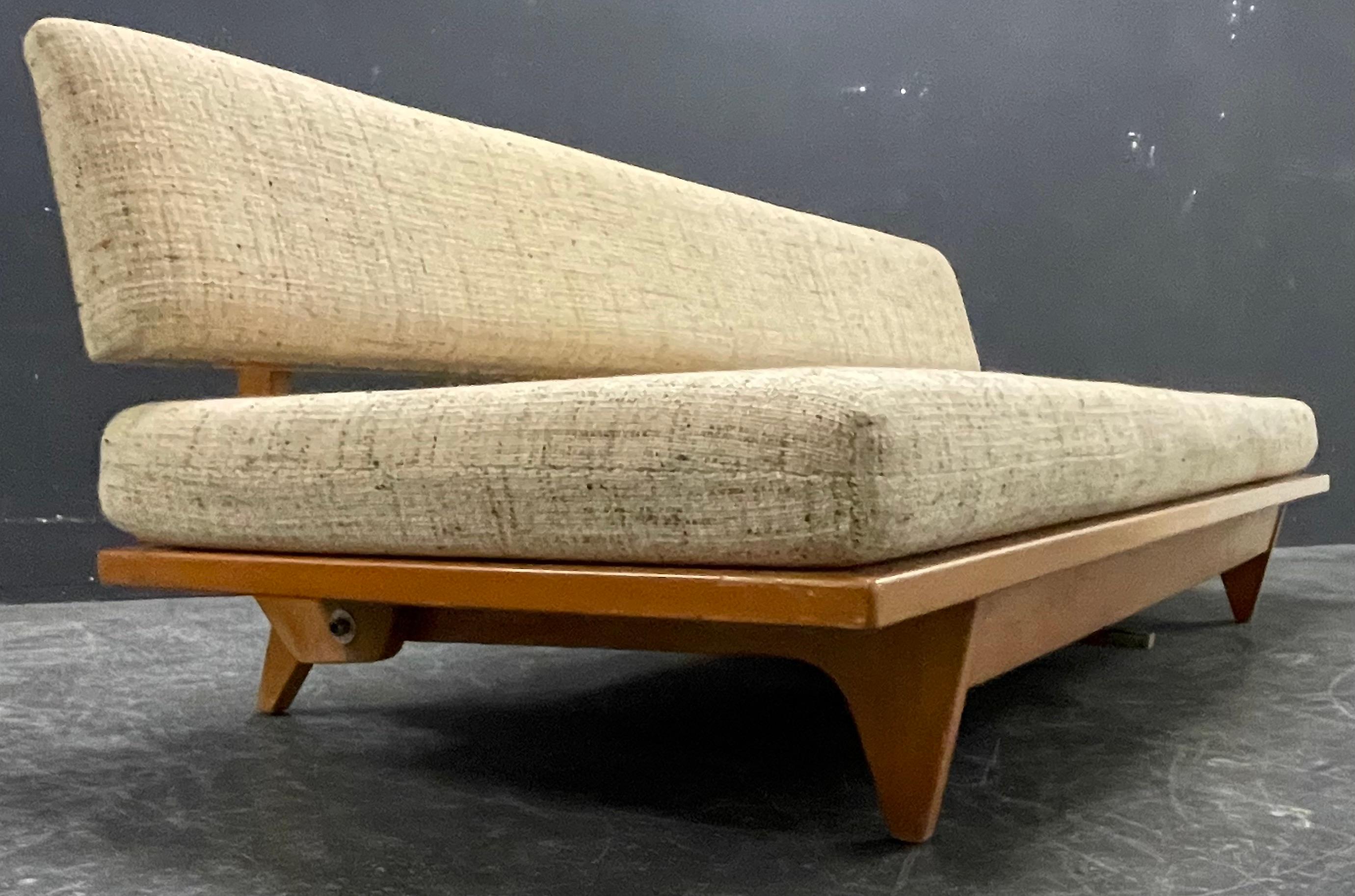 Mid-Century Modern Canapé/lit de repos Richard Stein très rare et précoce pour Knoll en vente