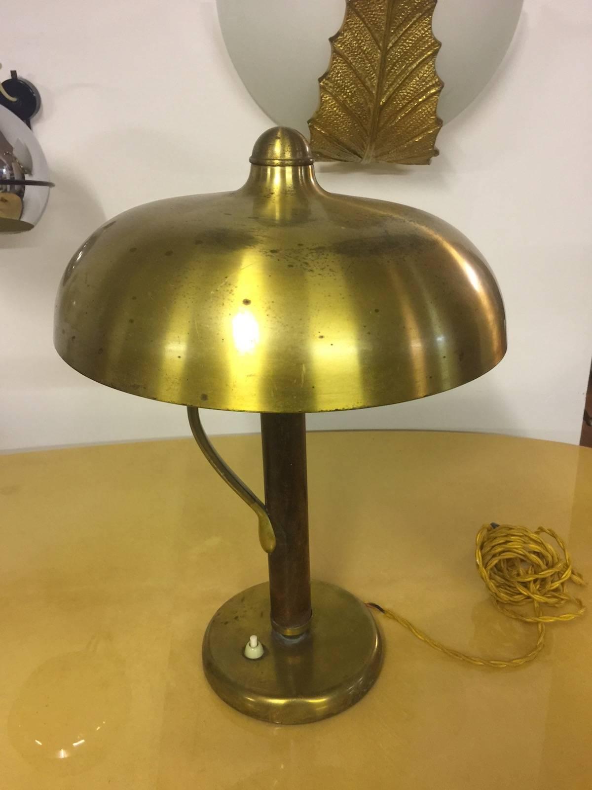 Swiss Very Rare and Exclusive Alfed Müller Table Lamp For Sale
