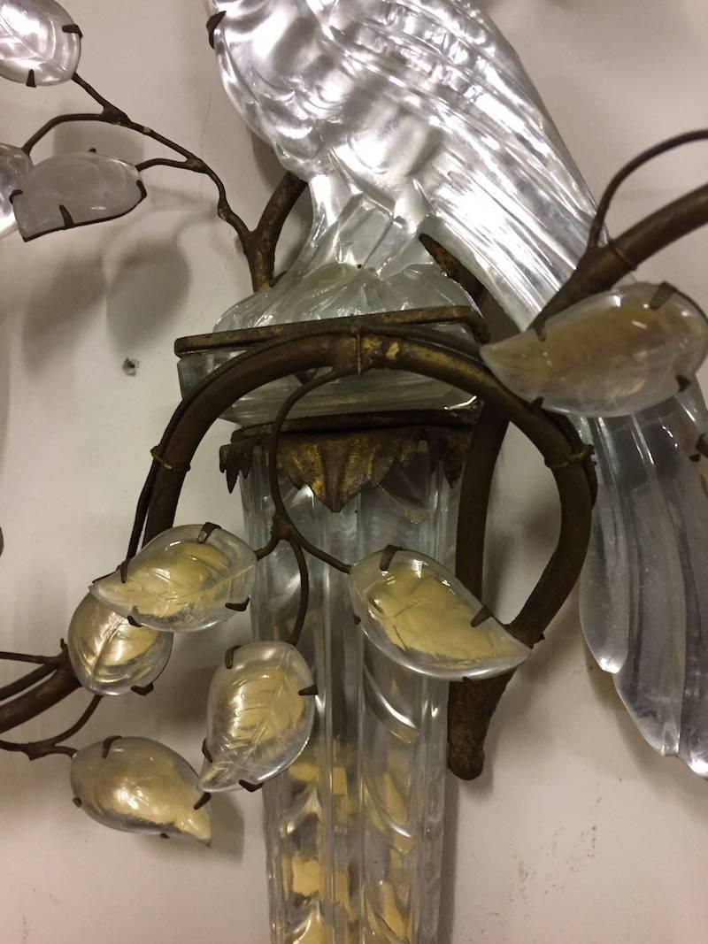 Very Rare and Exclusive Pair of Maison Bagues Crystal Scones 5