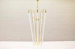 Very Rare and Large Brass Fluorescent Tubes from a Monastery in Germany, 1950s