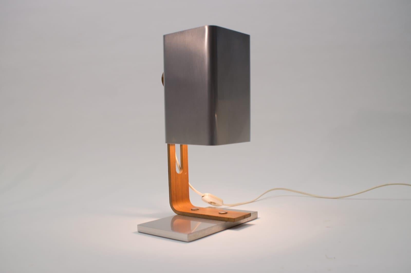 Swiss Very Rare and Lovely Space Age Table Lamp by Temde Leuchten, Switzerland, 1970s