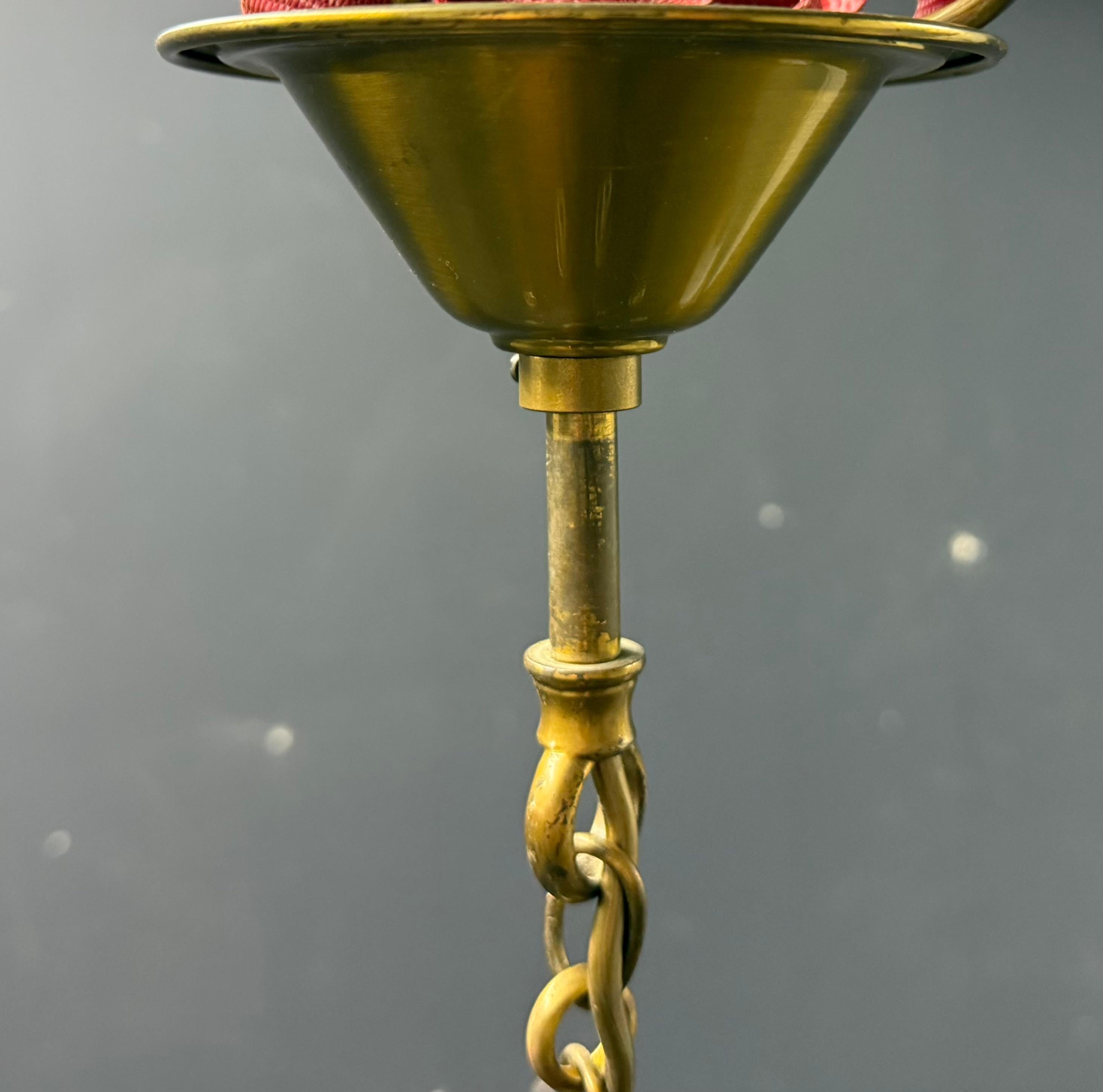 Late 20th Century Very rare and signed pomegranate chandelier by Maison Charles For Sale