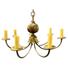 Rarissimo lampadario a forma di melograno firmato Maison Charles