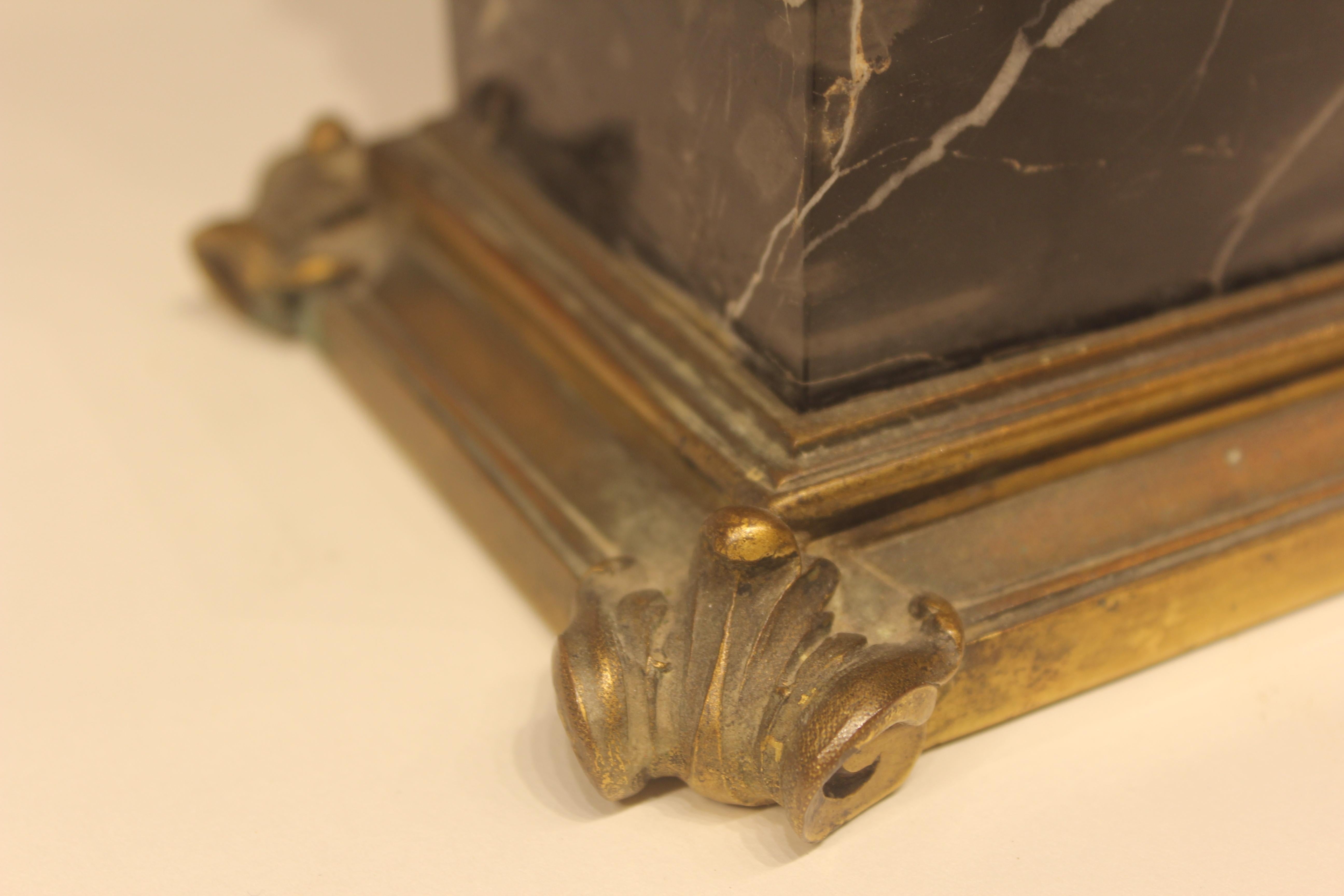 Very Rare and Unusual Signed E.F. Caldwell Mantel Clock For Sale 3