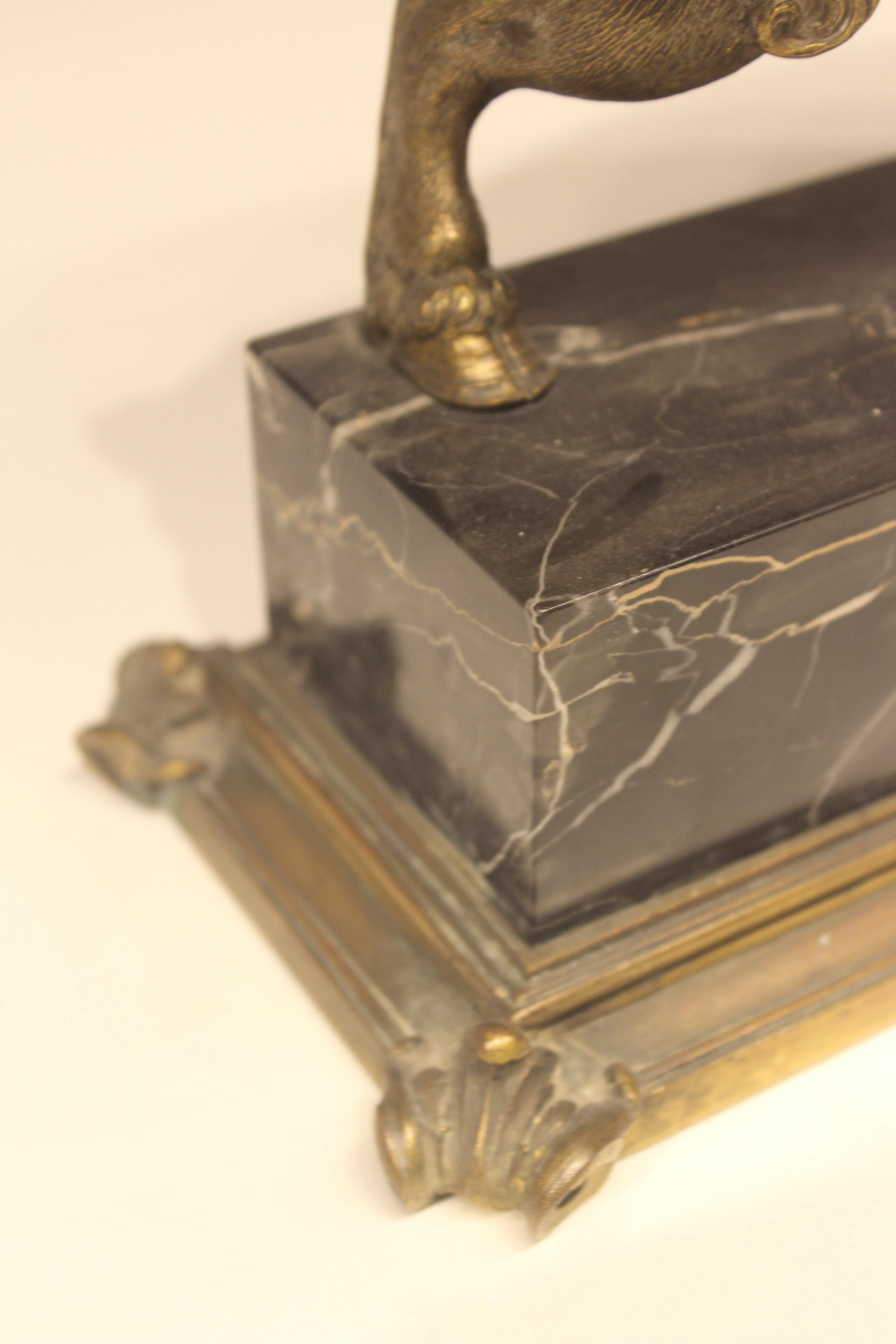 Very Rare and Unusual Signed E.F. Caldwell Mantel Clock In Good Condition For Sale In New york, NY