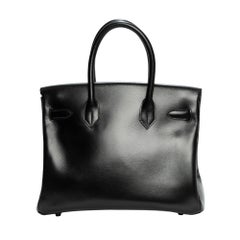 Very Rare and wanted Hermès Birkin 30 "SO BLACK" handbag full set