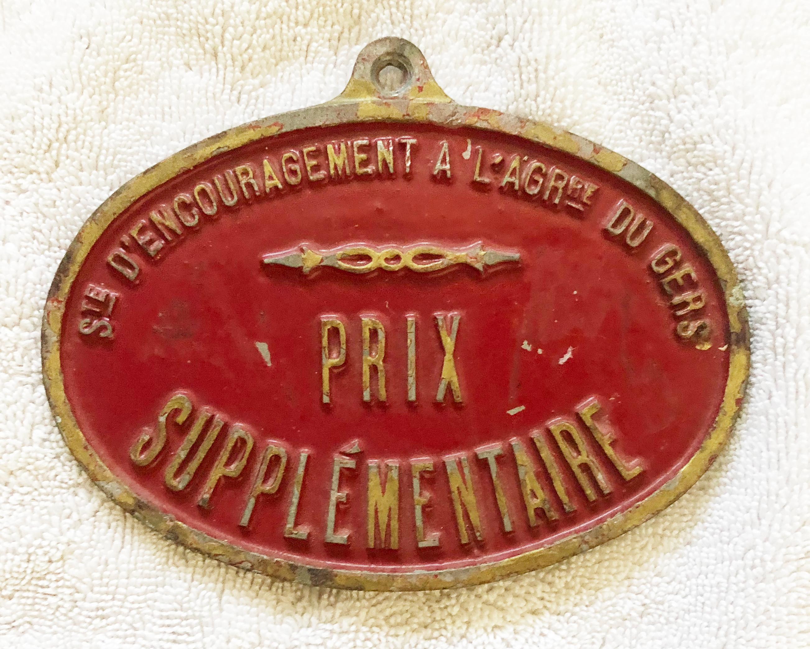 French Very Rare Antique Agricultural Awards Plates For Sale