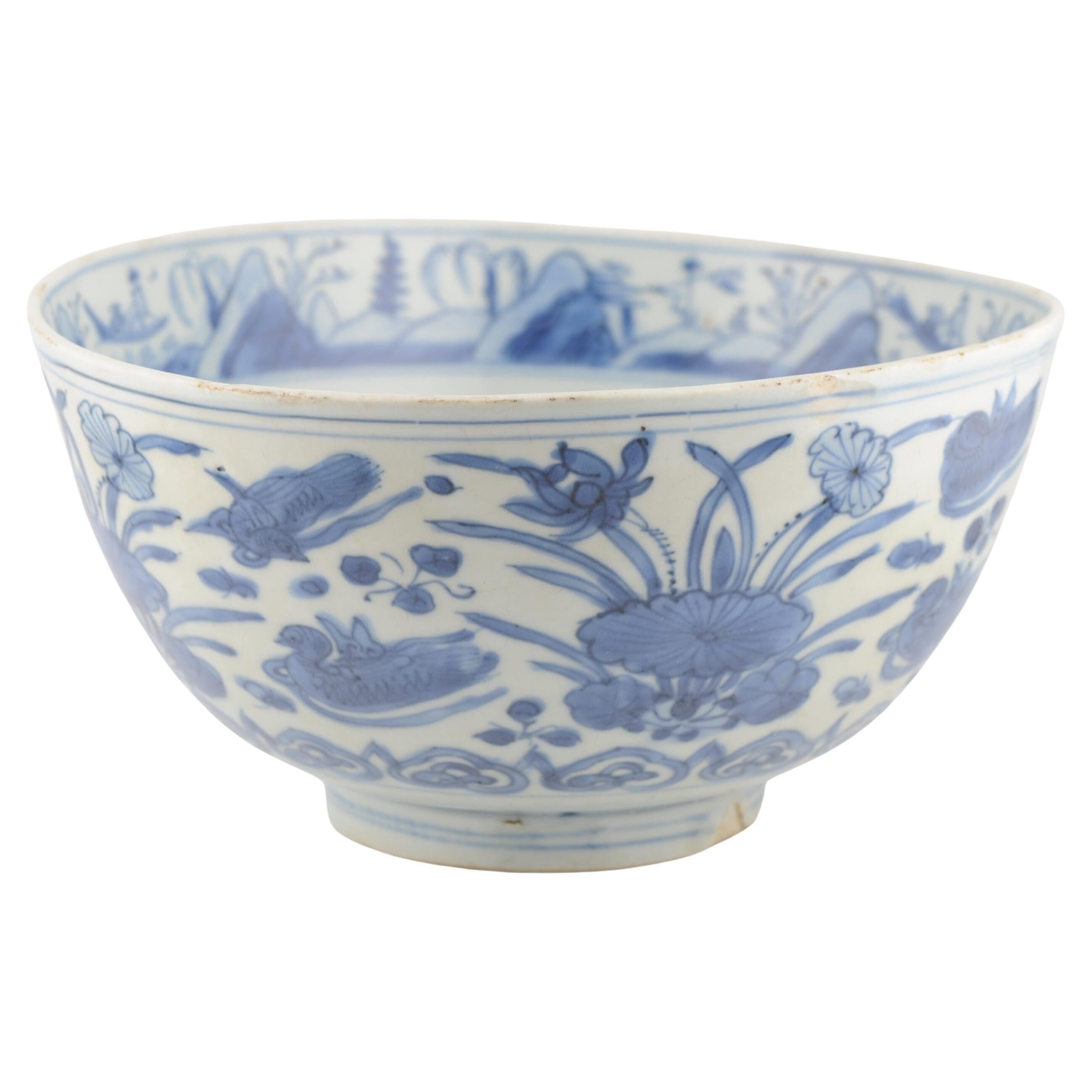 Very Rare Antique Chinese Porcelain Jiajing - Wanli period 1560-1600 Bowl wit