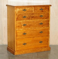 VERY RARE ANTiQUE VICTORIAN HOWARD & SON'S STAMPED VICTORIAN CHEST OF DRAWERS