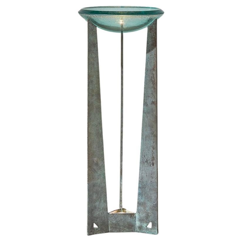 Very rare Archéologie future lighting Bowl by Christian Duc For Sale