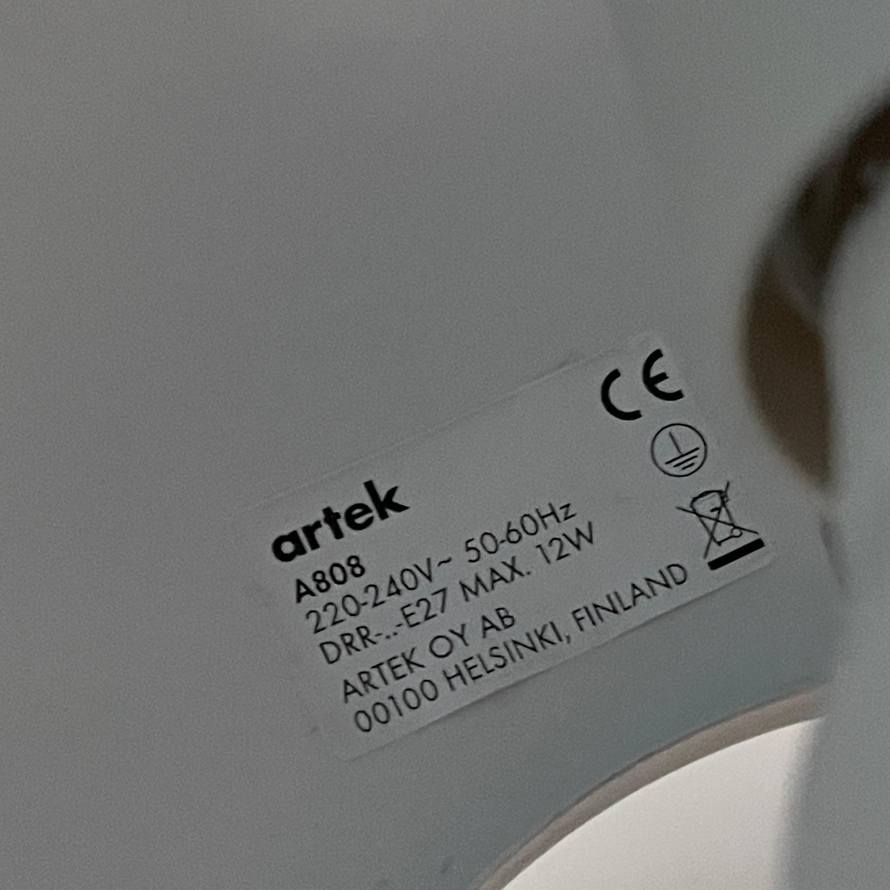 Very Rare Artek A808 Floor Lamp by Alvar Aalto, Made in Finland For Sale 5