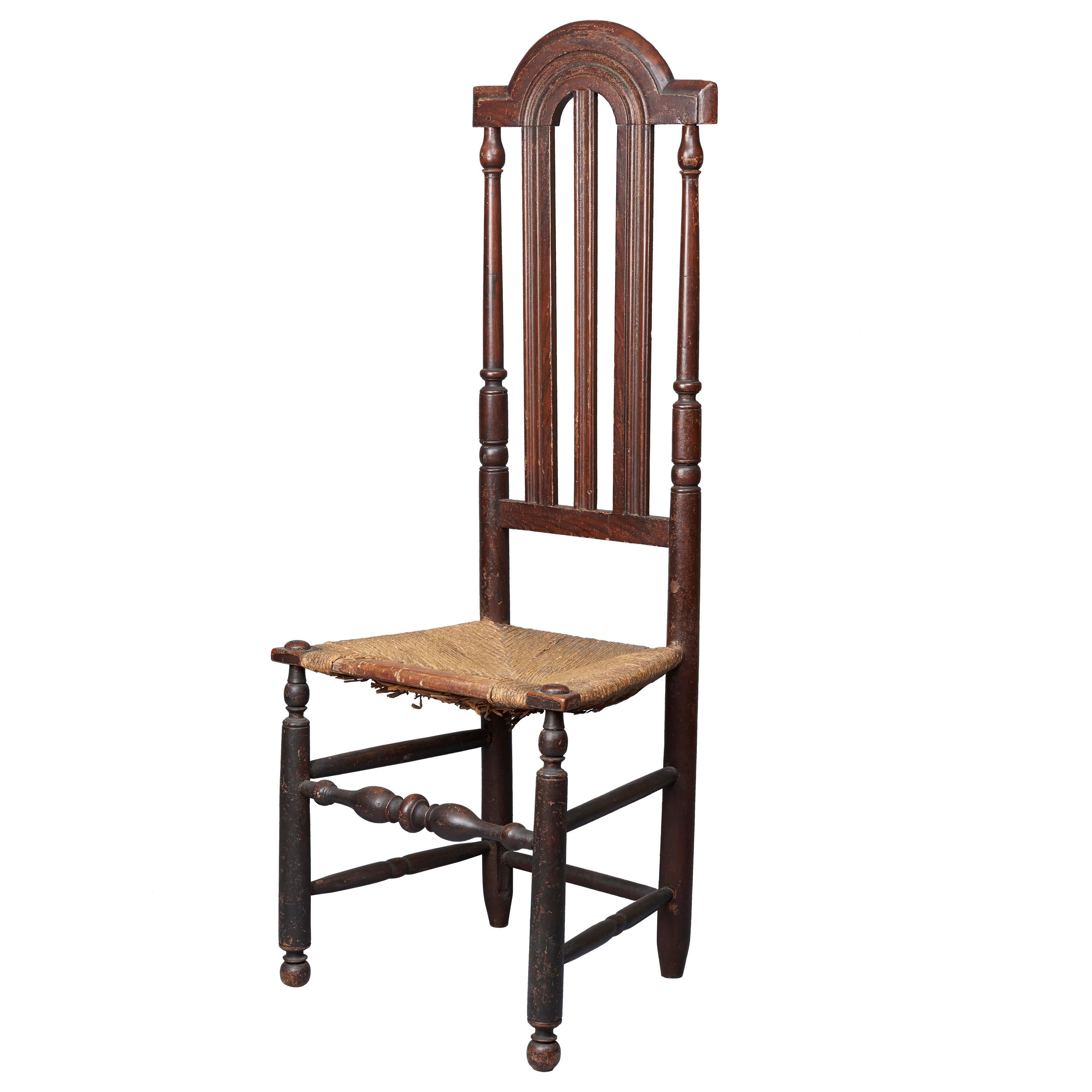 Sehr seltener Bannister Back Side Chair