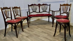 Very Rare Baumann Bentwood Salon Suite   This is an original Baumann Suite