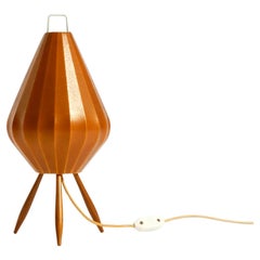Very rare, beautiful Mid Century Modern Tripod Cocoon table lamp