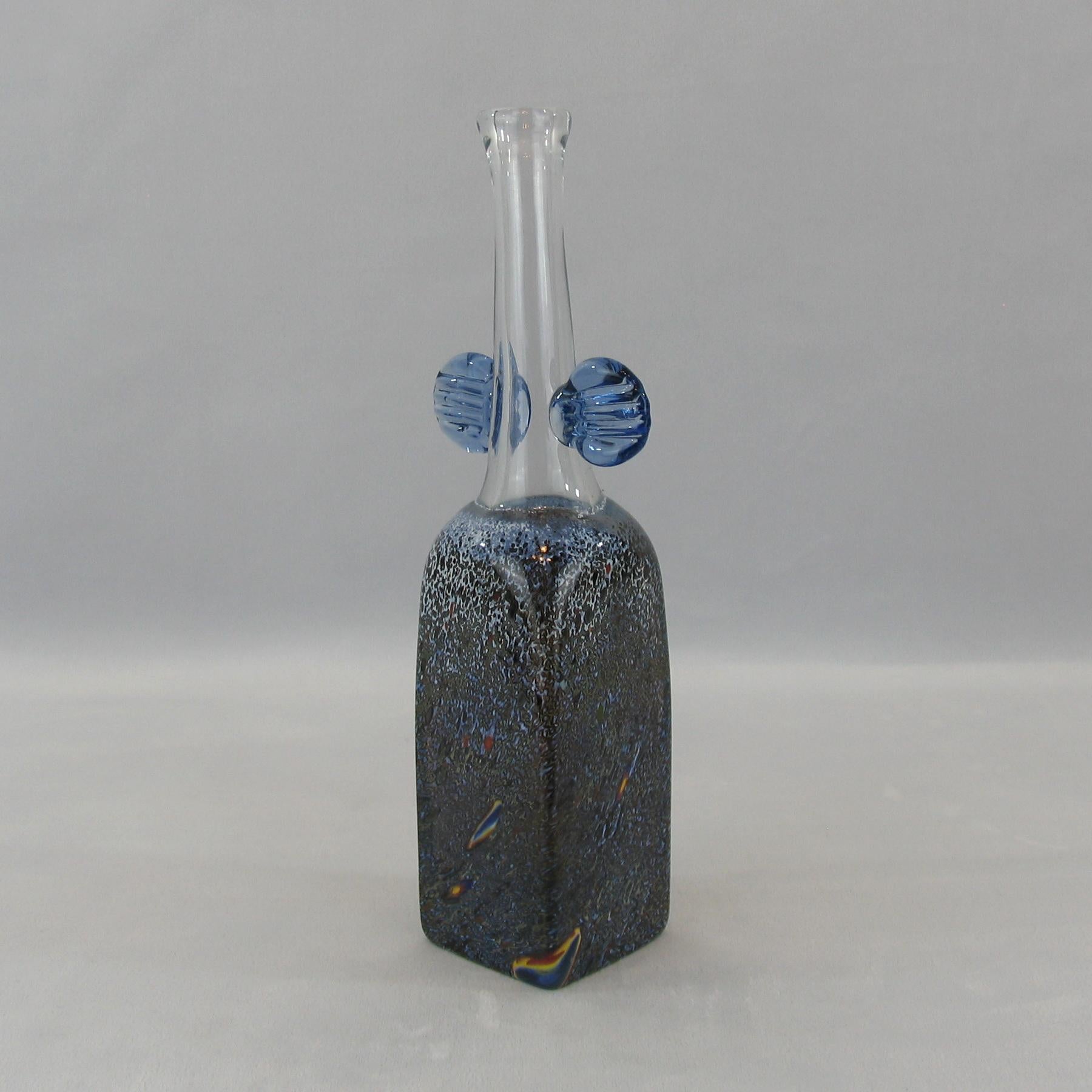 Very Rare Bertil Vallien Atelje Glass Vase, Sweden, 1970s In Excellent Condition For Sale In Bochum, NRW
